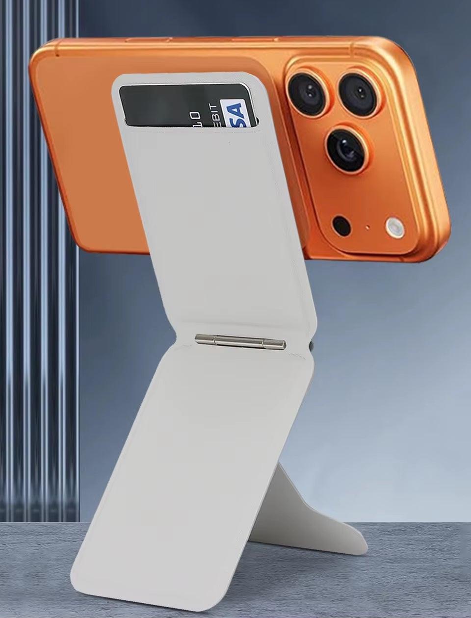 Nolla Tripod desplegada sujetando un iPhone en vertical